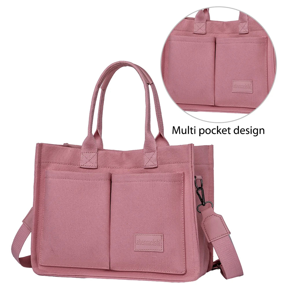 Multi Pockets Tote Bag